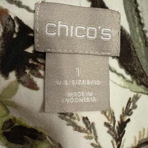 Chico's Multicolor Floral Button Down Shirt - Picture 6 of 7